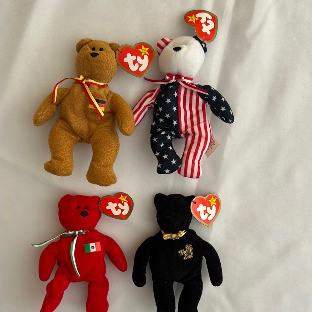 Ty Brown and White Stuffed Animals Collection